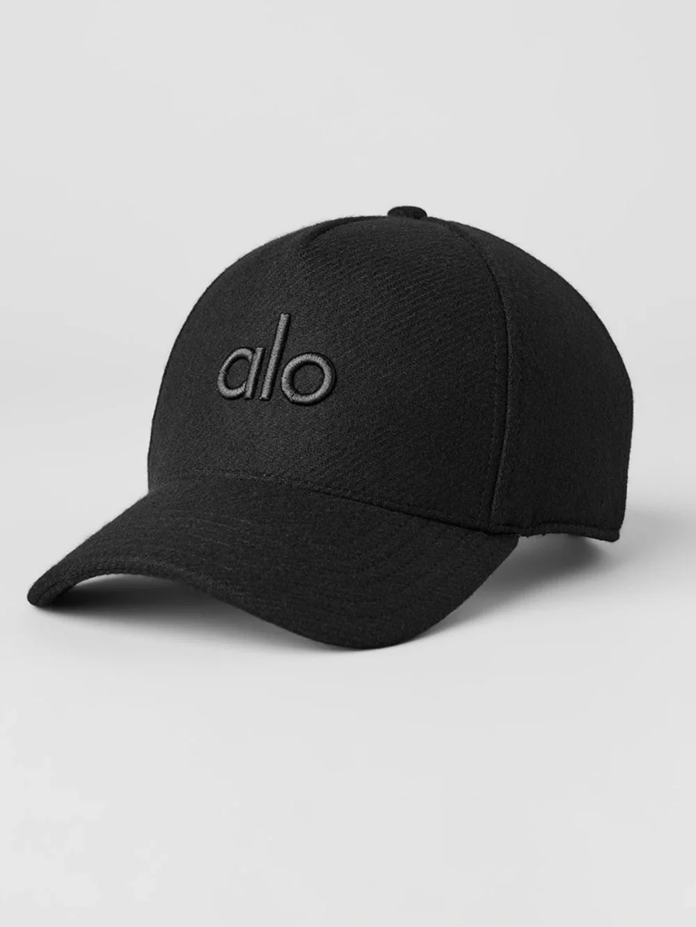 Alo Yoga Wool Blend District Trucker Hat Black